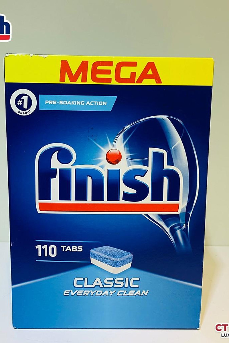 Viên rửa bát Finish Classic 110 viên - 2 chức năng [RẺ VÔ ĐỊCH]