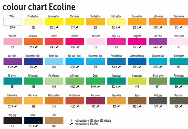[Lọ 30Ml] P2 Màu Nước Ecoline Dạng Liquid Lỏng Royal Talens Hà Lan