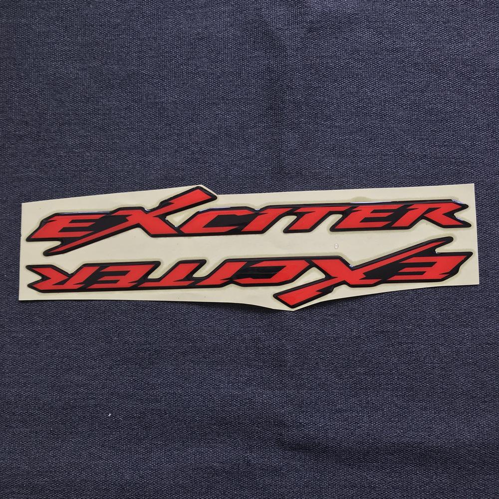 [2 CHỮ] Tem chữ EXCITER nổi cao cấp siêu dính TRANG TRÍ XE MÁY CAO CẤP (MÀU ĐỎ)