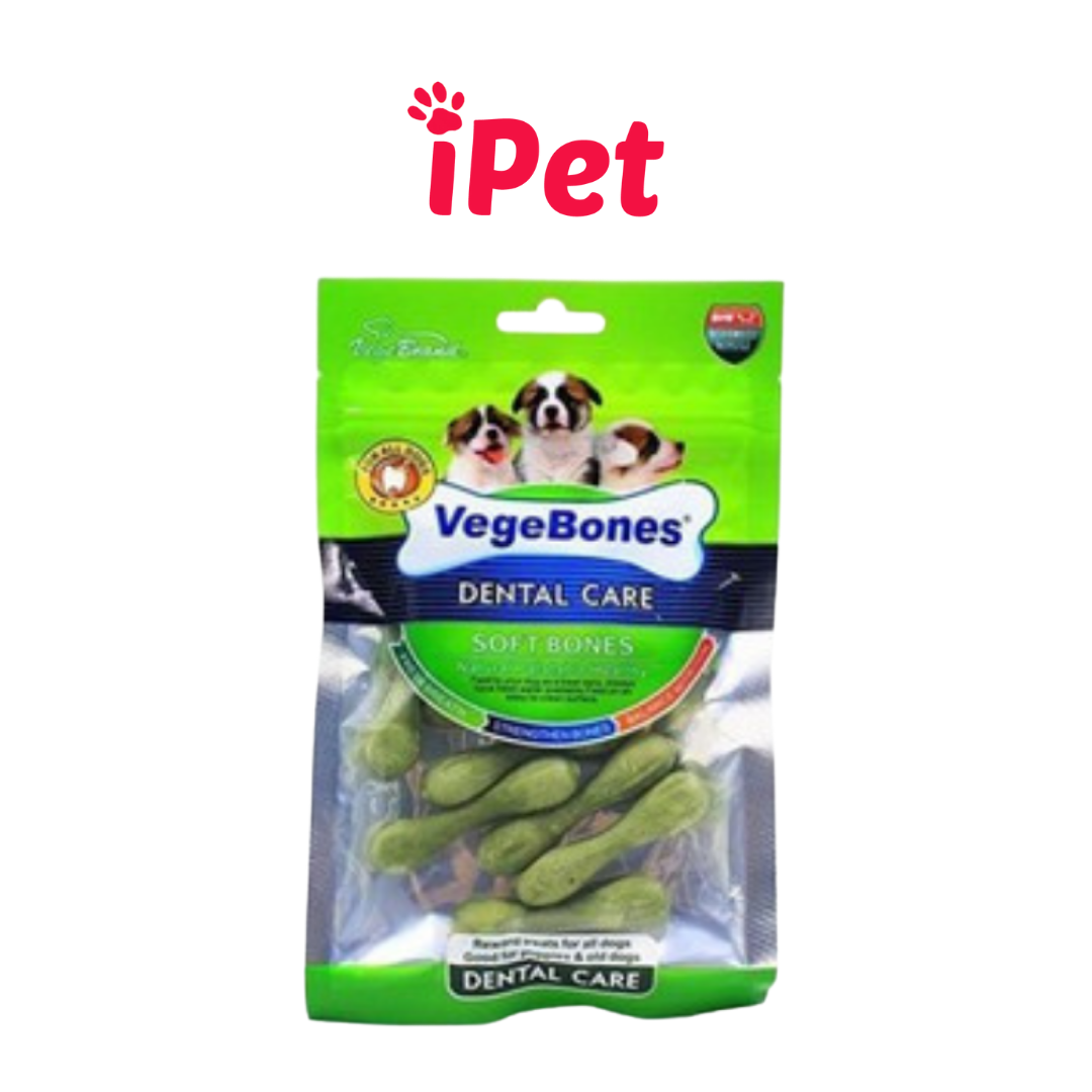 [HCM]Xương Gặm Thưởng Ăn Vặt Sạch Răng Thơm Miệng Cho Chó VegeBones - iPet Shop