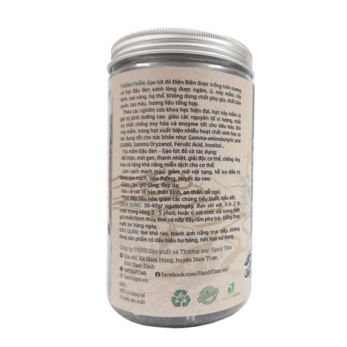 Trà mầm đậu đen, gạo lứt đỏ Hạnh Tâm