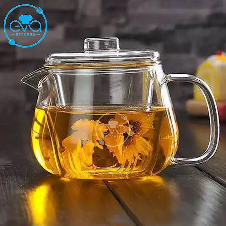 [HCM]Bộ Bình 4 Tách Pha Trà Thuỷ Tinh Chịu Nhiệt Cao Cấp
