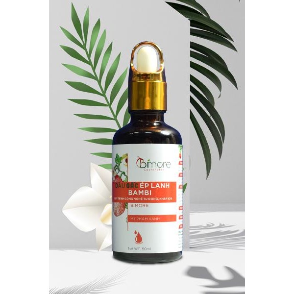 Dầu Gấc Ép Lạnh Giúp Làm Mờ Vết Thâm, Sáng Da Bimore 50ml