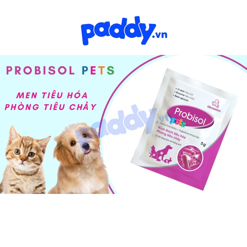 Men Tiêu Hóa Cho Chó Mèo Probisol Pets 5g