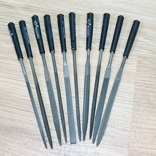 Bộ Dũa Kim Loại 10 Đầu Dũa 3x140mm Chất Liệu Hợp Kim Chuyên Dụng Bền Bỉ Cứng Cáp