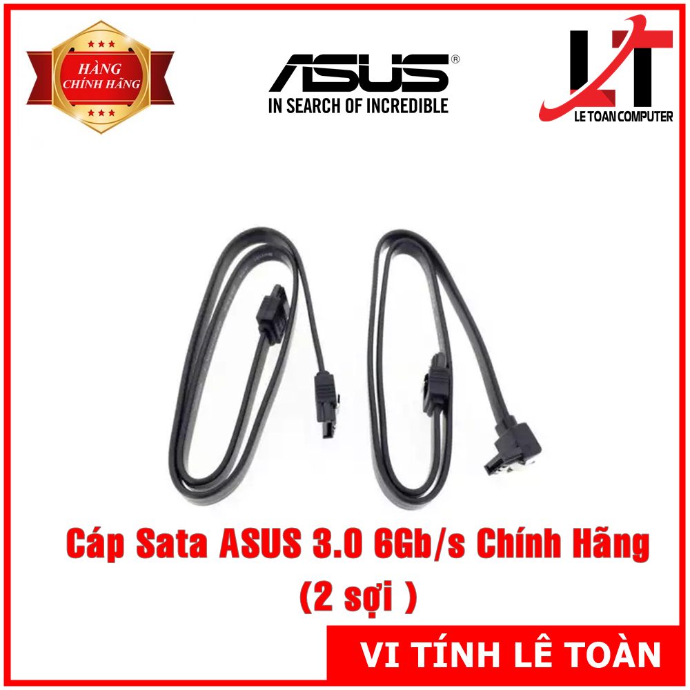 Cáp Sata Asus 3.0 Chuẩn 6.0 Gb/s Chính Hãng (2 sợi)