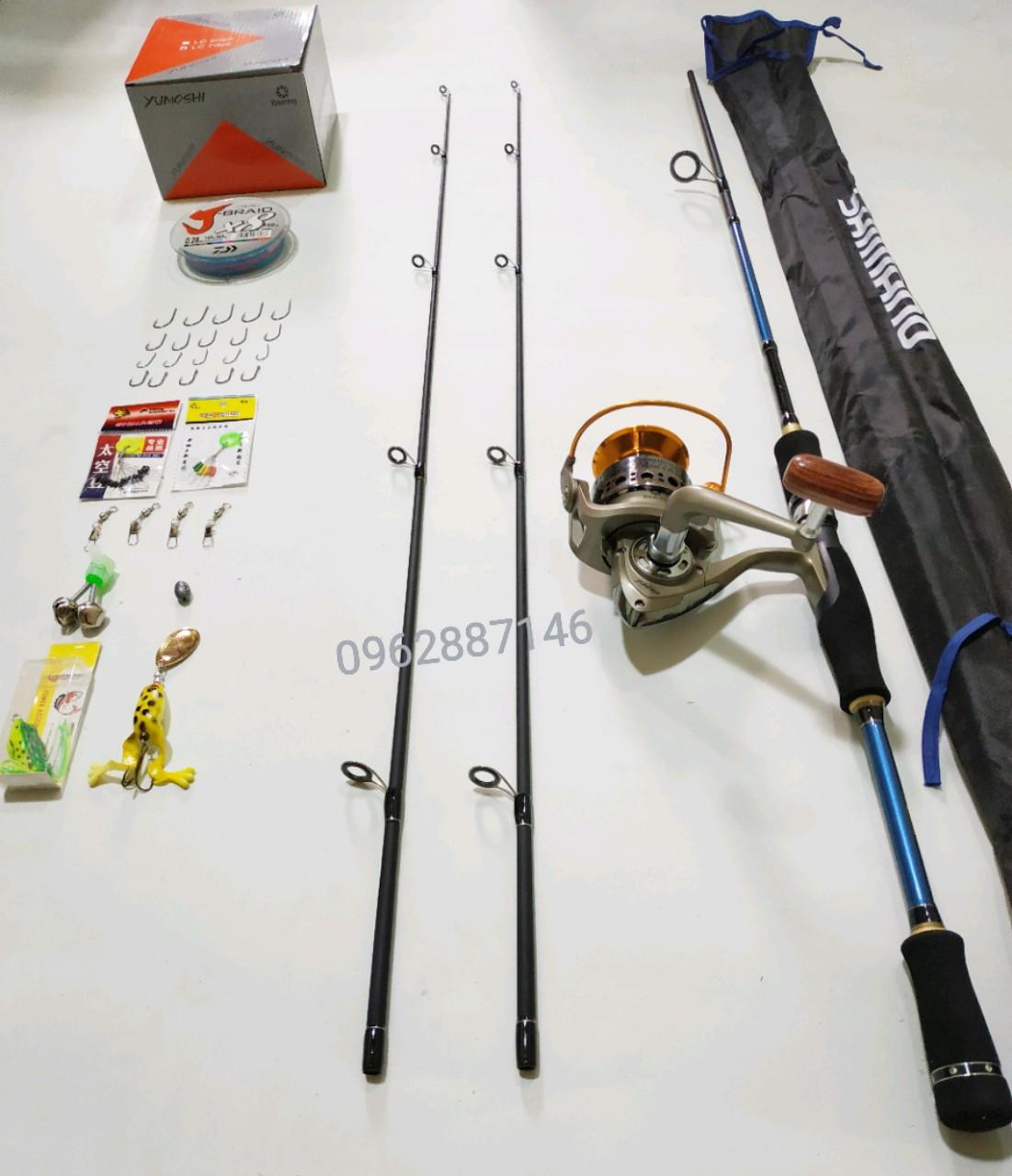 bộ cần câu cá shimano lure ul siêu dẻo kèm máy và phụ kiện