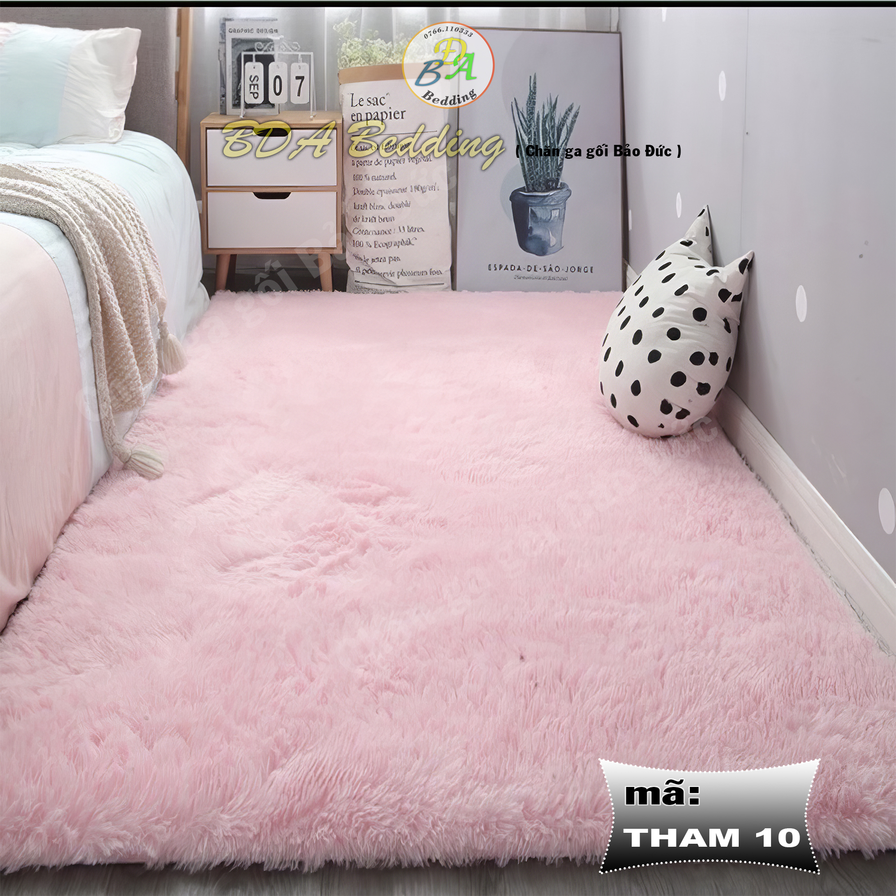 Thảm lông trải sàn, size 1m6x2m