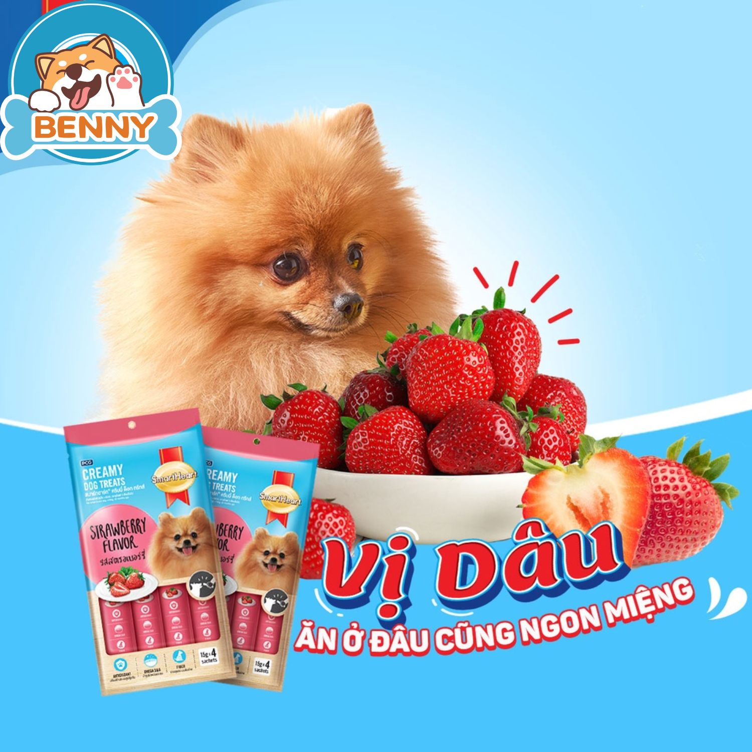 Súp Thưởng Smartheart Creamy Cho Chó Mọi Lứa Tuổi - 60G