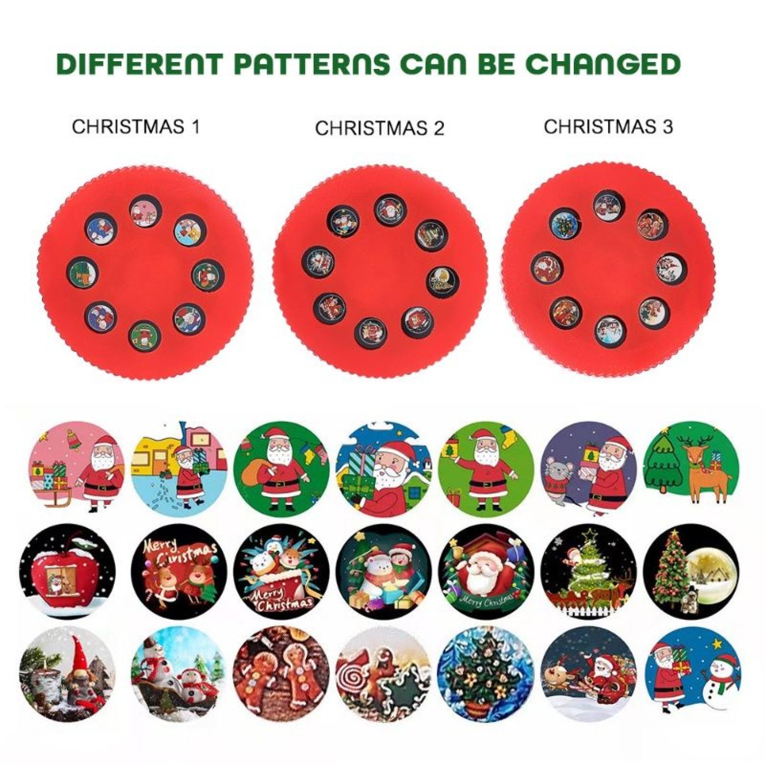 [QUÀ TẶNG] Đèn chiếu hình Noel