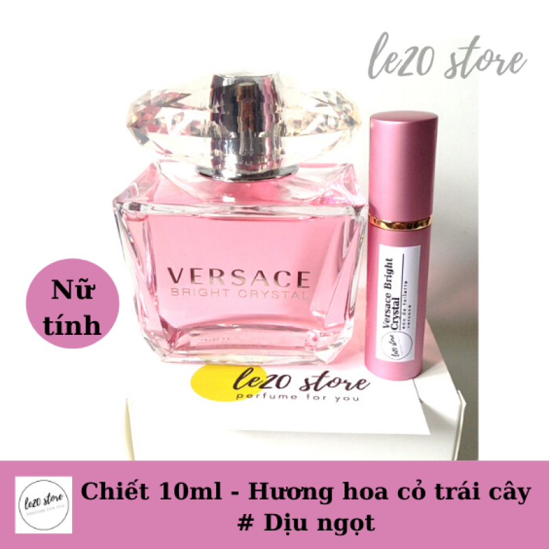 [ Mẫu thử10ml ] Nước hoa nữ Versace Bright Crystal - nuoc hoa versace - nước hoa nữ chính hãng – nước hoa nữ thơm lâu - nuoc hoa Versace hồng10ml – nước hoa nữ  - nuoc hoa nu – nuoc hoa chiet chinh hang