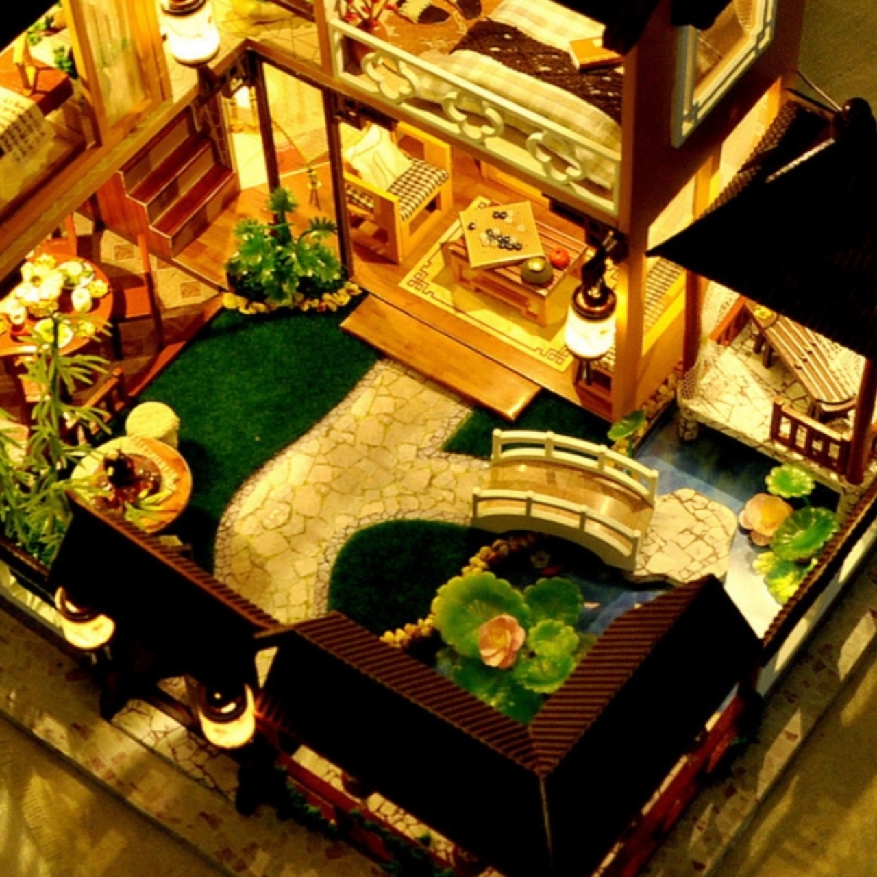 Mô hình nhà gỗ DIY - Biệt phủ