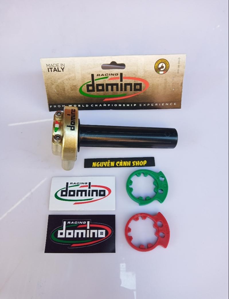 Cùm tăng tốc Domino 2 dây màu đồng