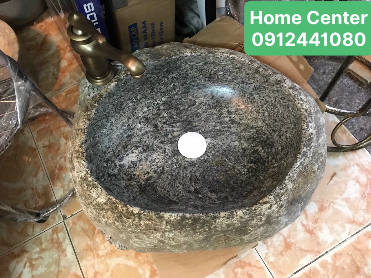 Lavabo đá Vân mây