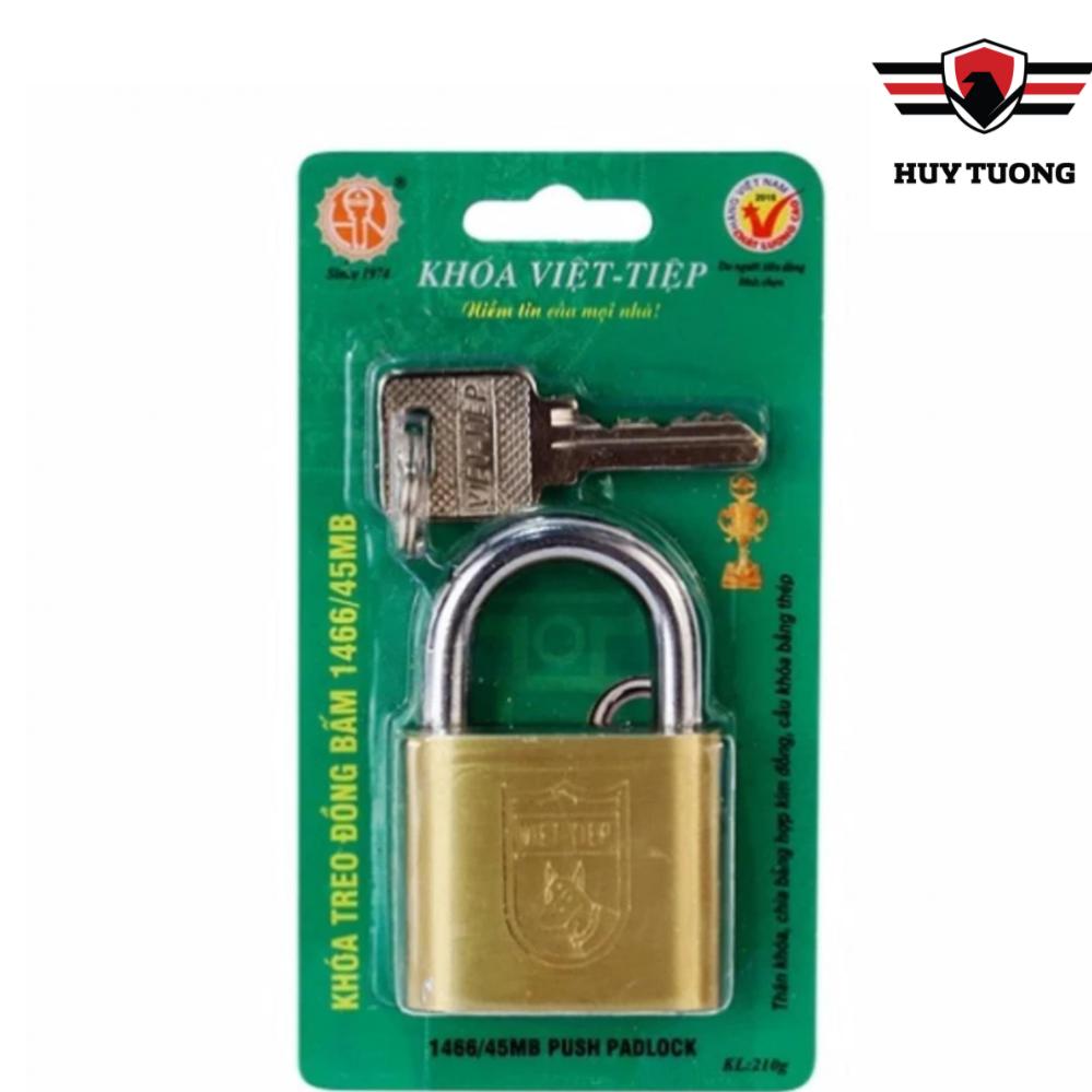 Ổ khoá việt tiệp đồng 65 x 42 ống phi 7ly ( khoá bấm )
