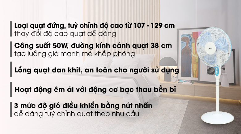 quạt cây đứng media FS40-11V