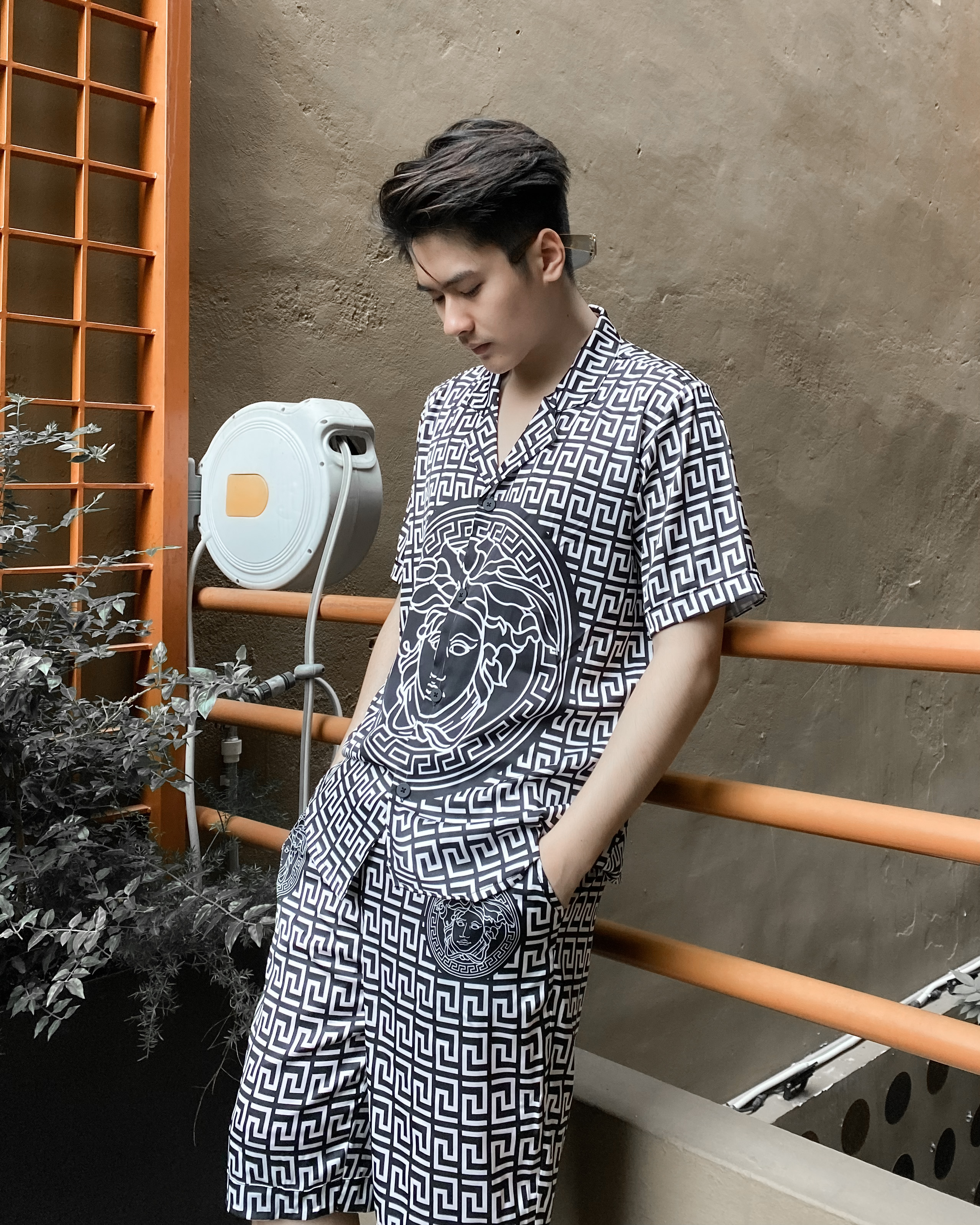 Bộ đồ ngủ Pijama lụa  mát mịn, họa tiết tinh tế