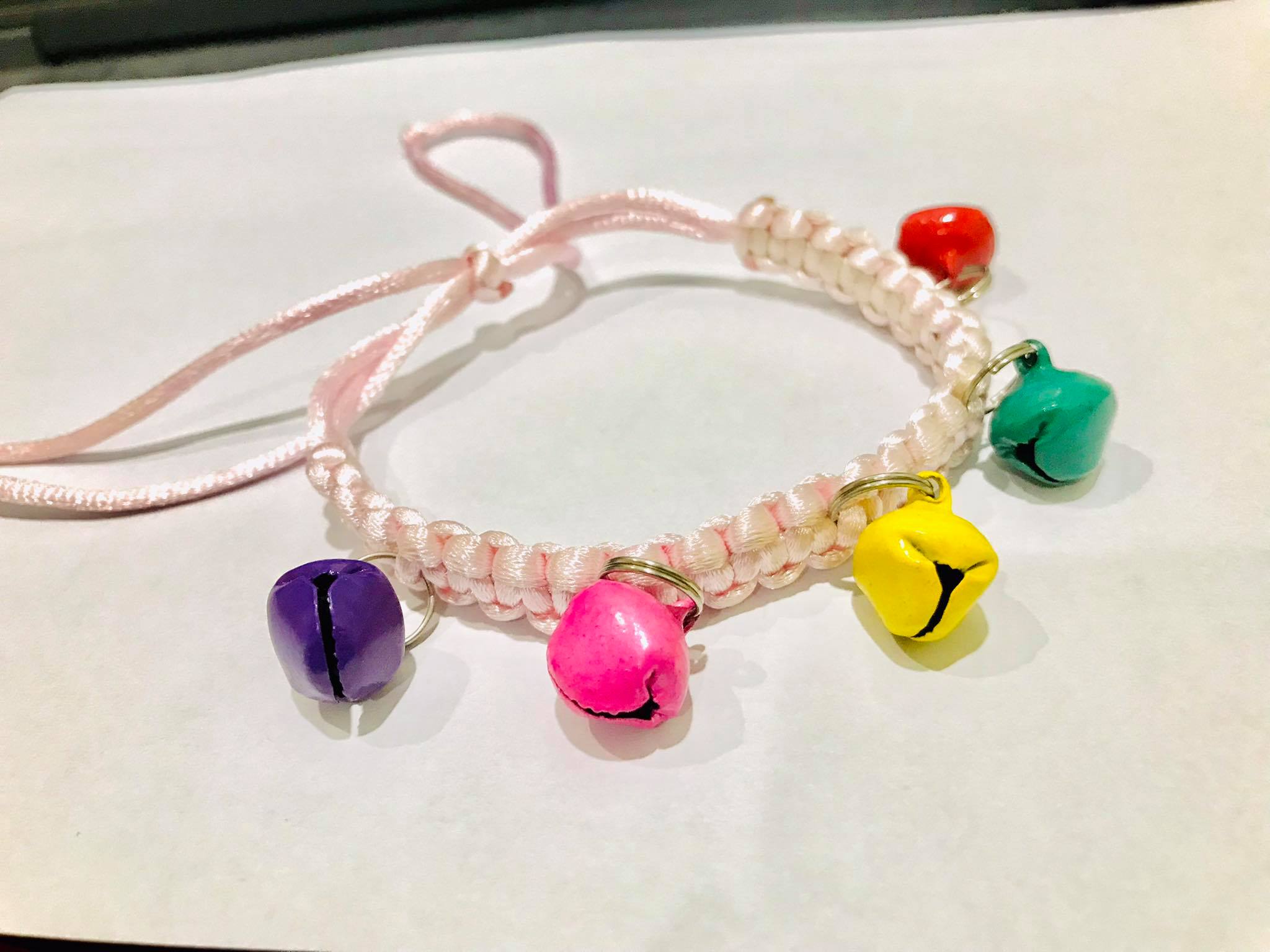 Vòng cổ handmade 4 chuông cho thú cưng