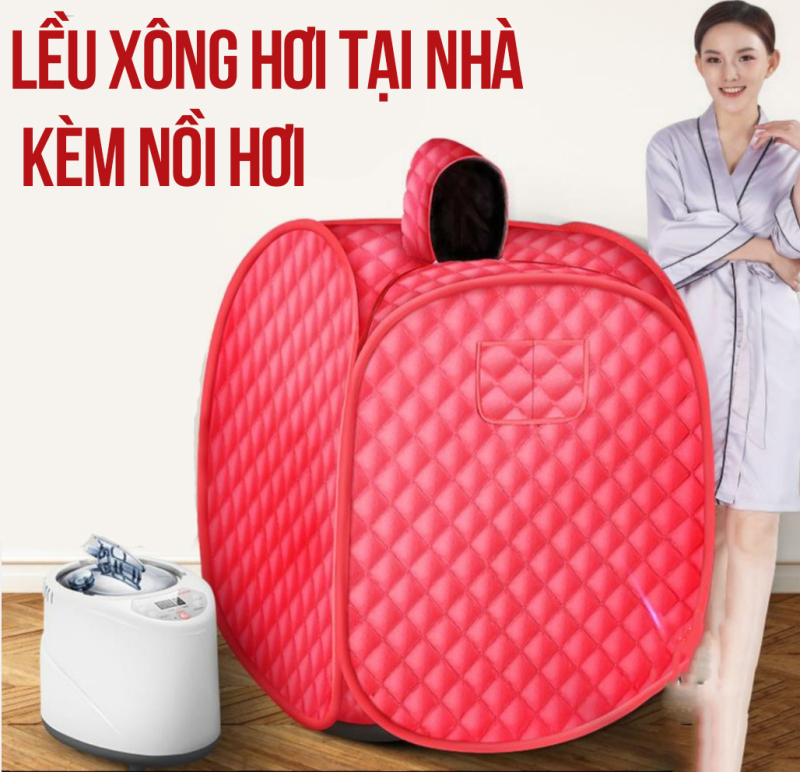 Bộ máy xông hơi/ nồi xông hơi kèm lều xông thư giãn tại nhà, máy xông thư giãn khử khuẩn