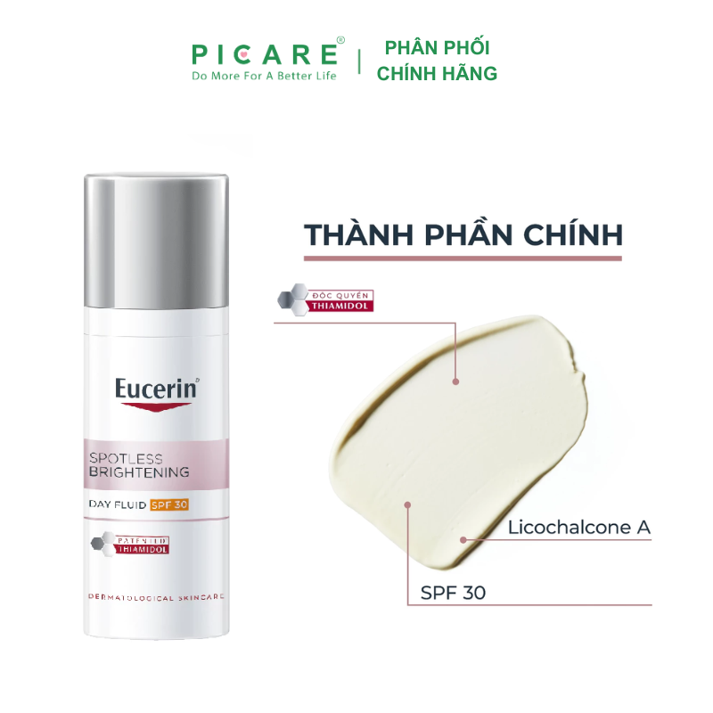 [GIẢM 20K ĐƠN 399K] Kem dưỡng trắng sáng da ban ngày EUCERIN ULTRAWHITE+ SPOTLESS SPF30 50ml