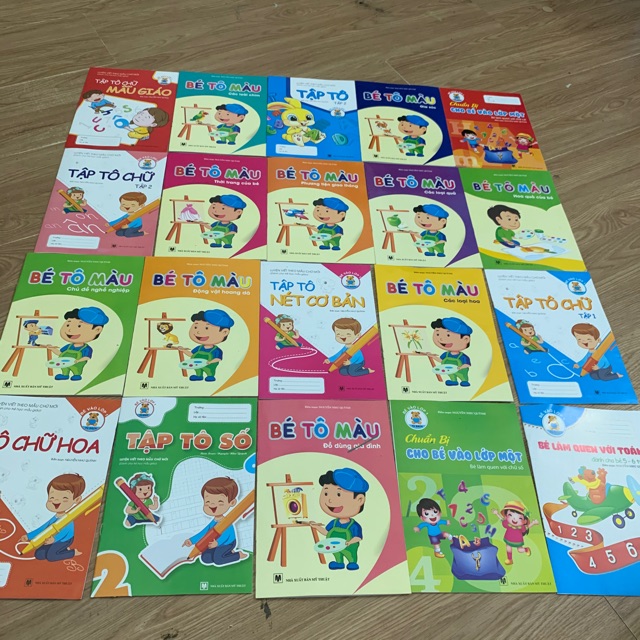 BỘ 20 CUỐN TẬP TÔ MÀU, TÔ NÉT CHỮ 20 CHỦ ĐỀ KHÁC NHAU CHO BÉ YÊU VỪA HỌC VỪA CHƠI HỌC TẬP KIẾN THỨC, bộ sách tập tô Giúp bé luyện viết và làm quen mặt chữ