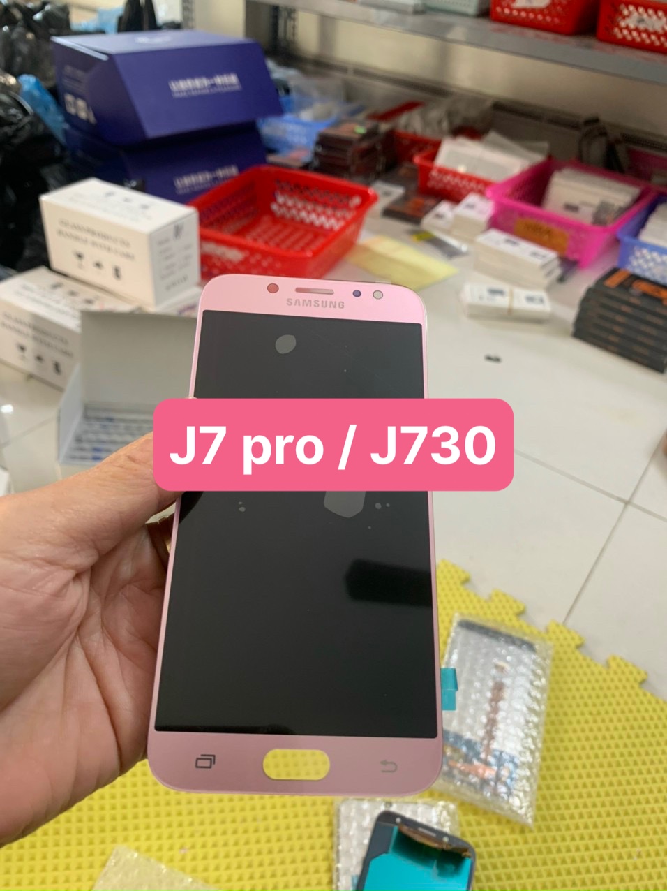 Màn hình full bộ zin hãng Samsung J730 / J7 pro amoled 2ic Dùng chung