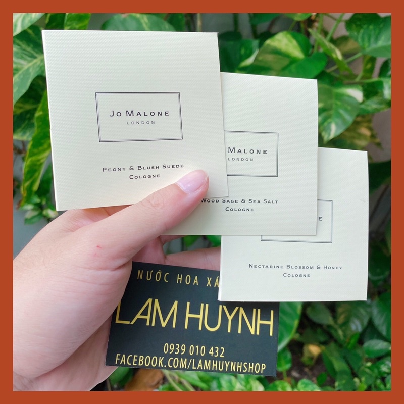 [ CHÍNH HÃNG] Vial nước hoa JOMALONE nhiều mùi 1,5mll