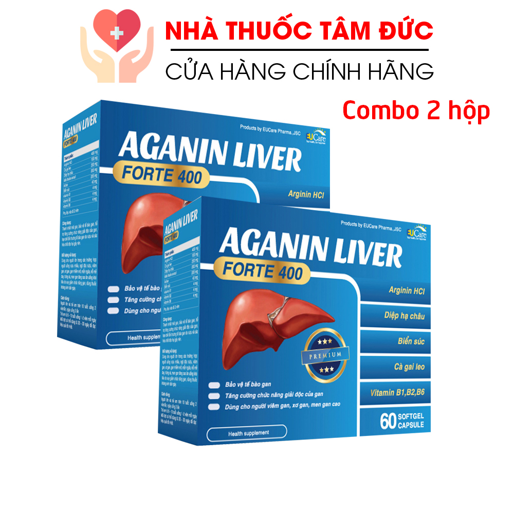 Combo 2 hộp bổ gan, giải độc gan AGANIN LIVER tăng cường chức năng gan HSD