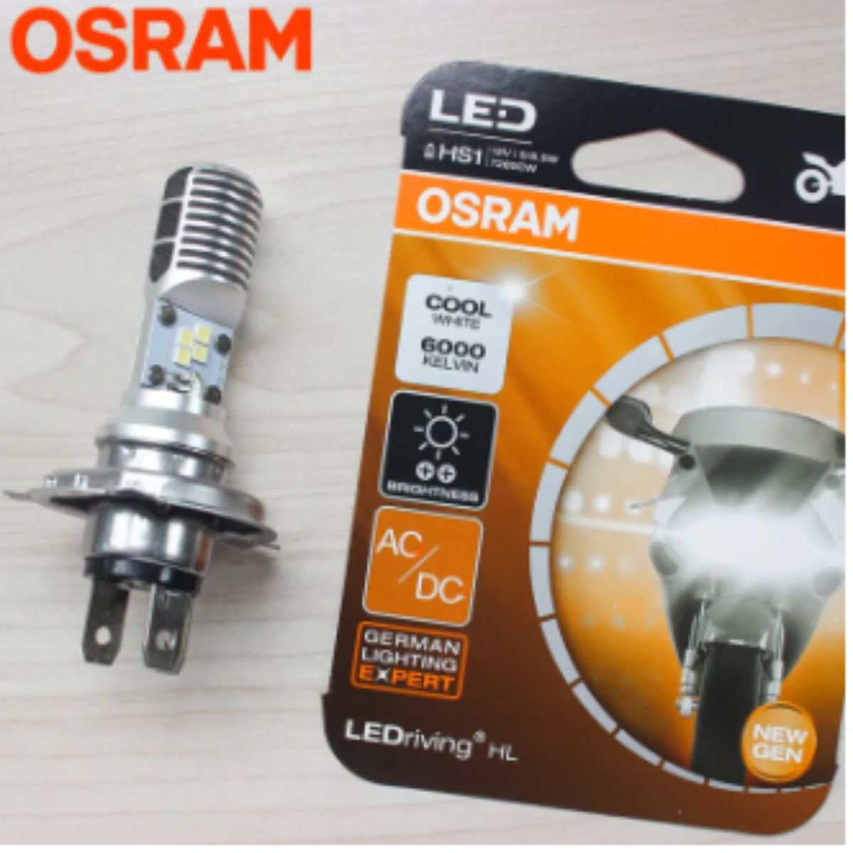 Đèn Pha Led OSRAM Chân H4,M5 với 6 Tim Led Dành Cho Xe Máy siêu sáng