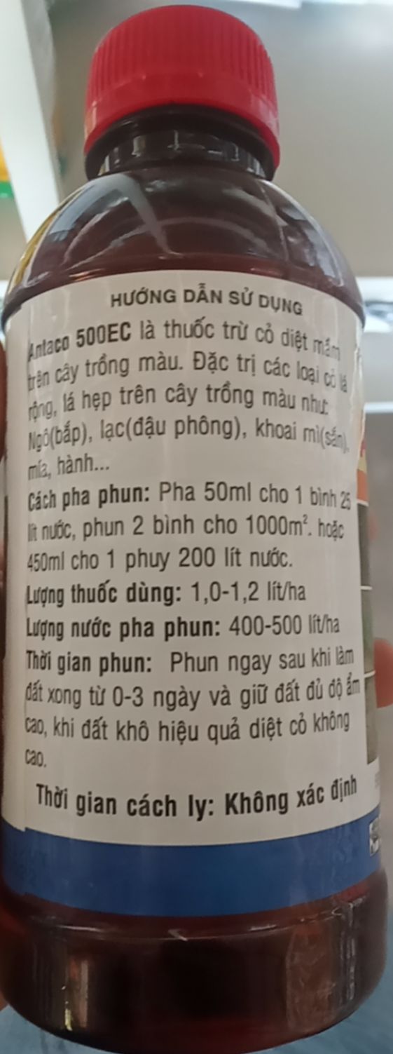 Thuốc Trừ Cỏ Mầu - Antaco 500EC - Chai 450ml