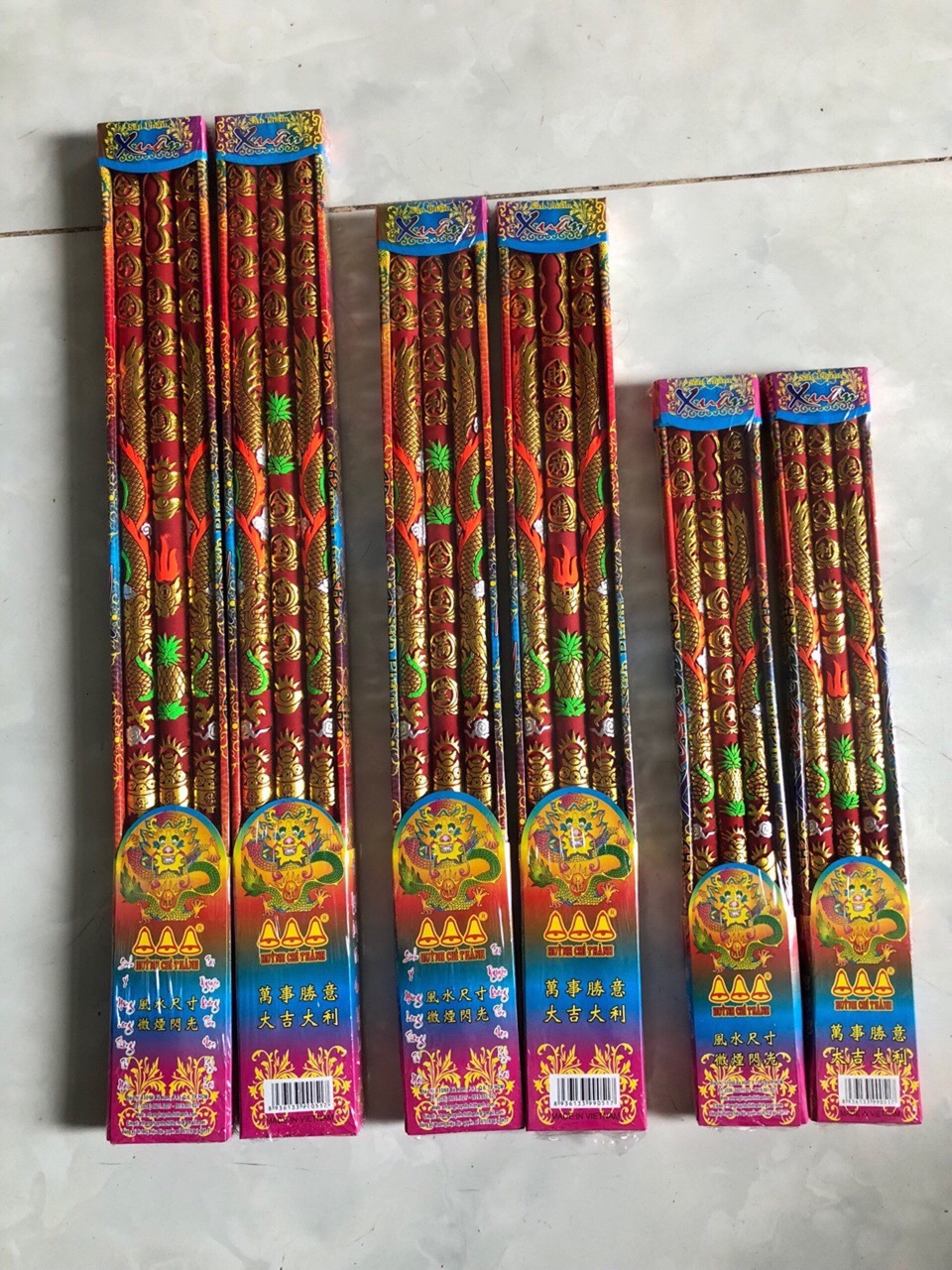 Nhang 3 cây cúng Tết 3 tac 4 tac 5 tac đồng giá