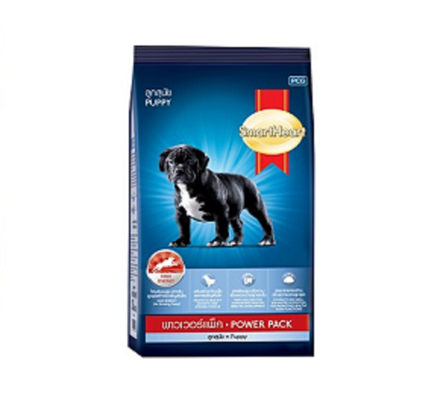 Thức ăn hạt Smartheart Power Pack Puppy-Adult cho chó giúp tăng cơ - Pug, Bull, Bully