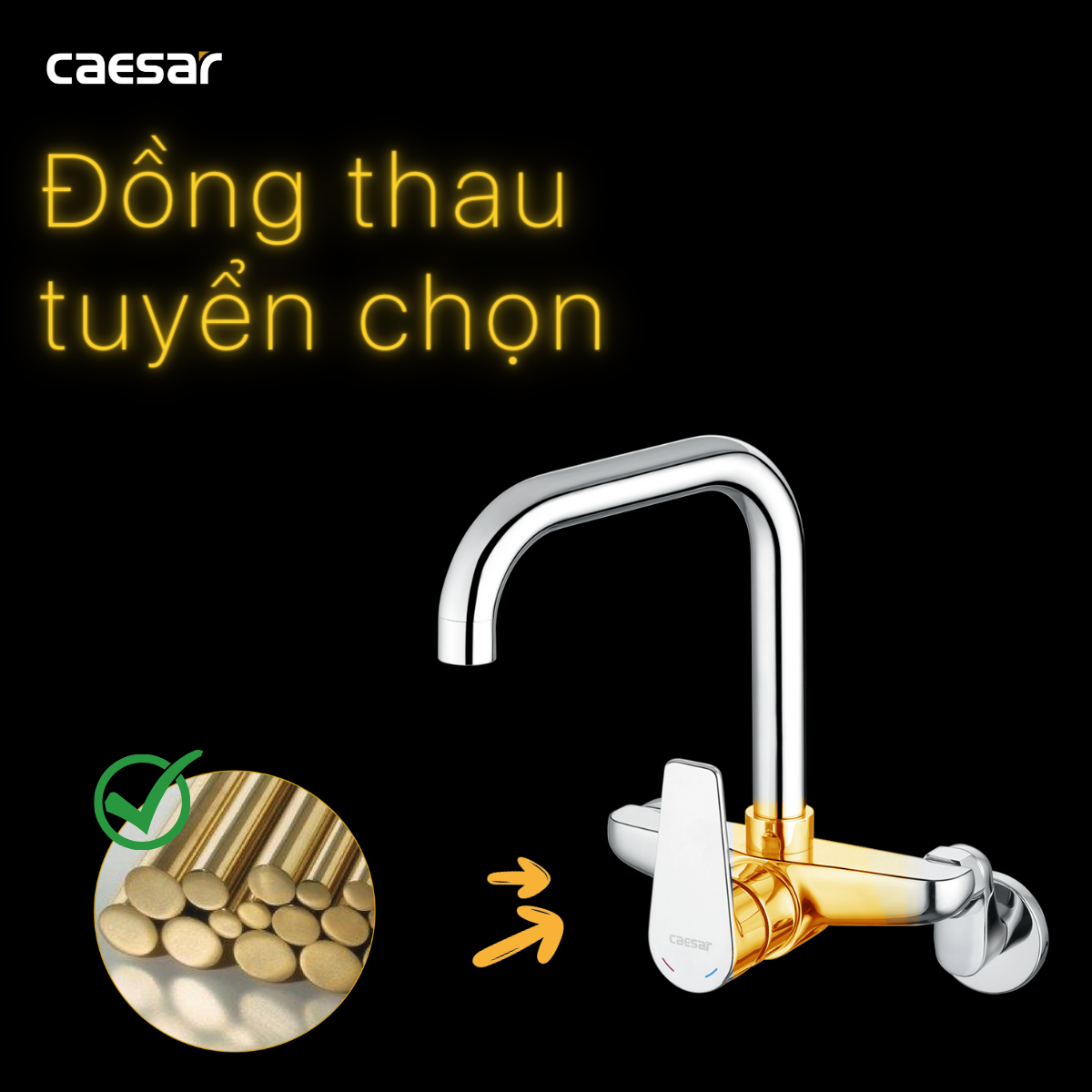 Vòi bếp nóng lạnh K535C