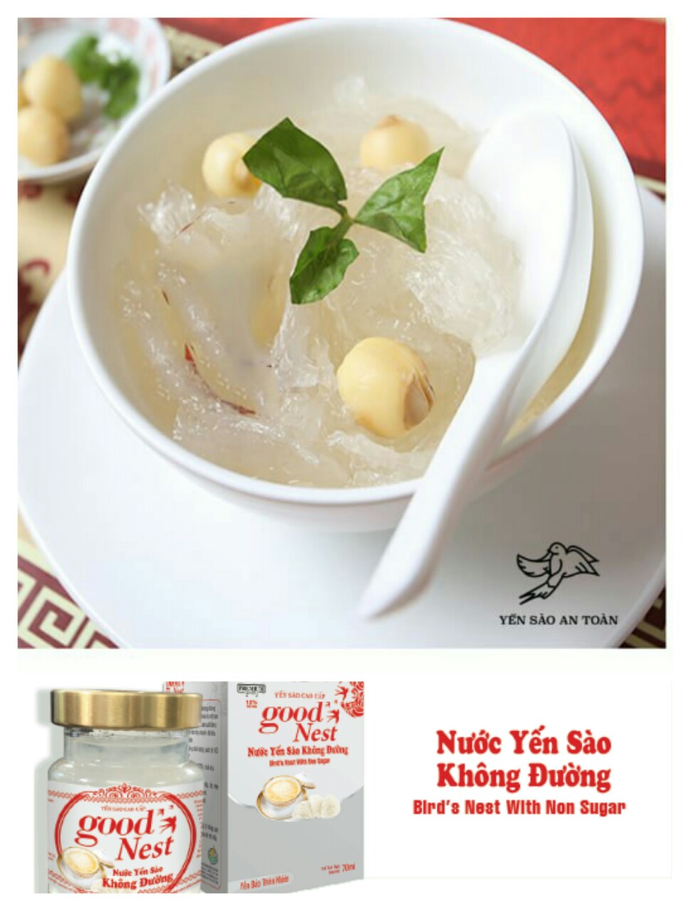 NƯỚC YẾN SÀO KHÔNG ĐƯỜNG GOODNEST