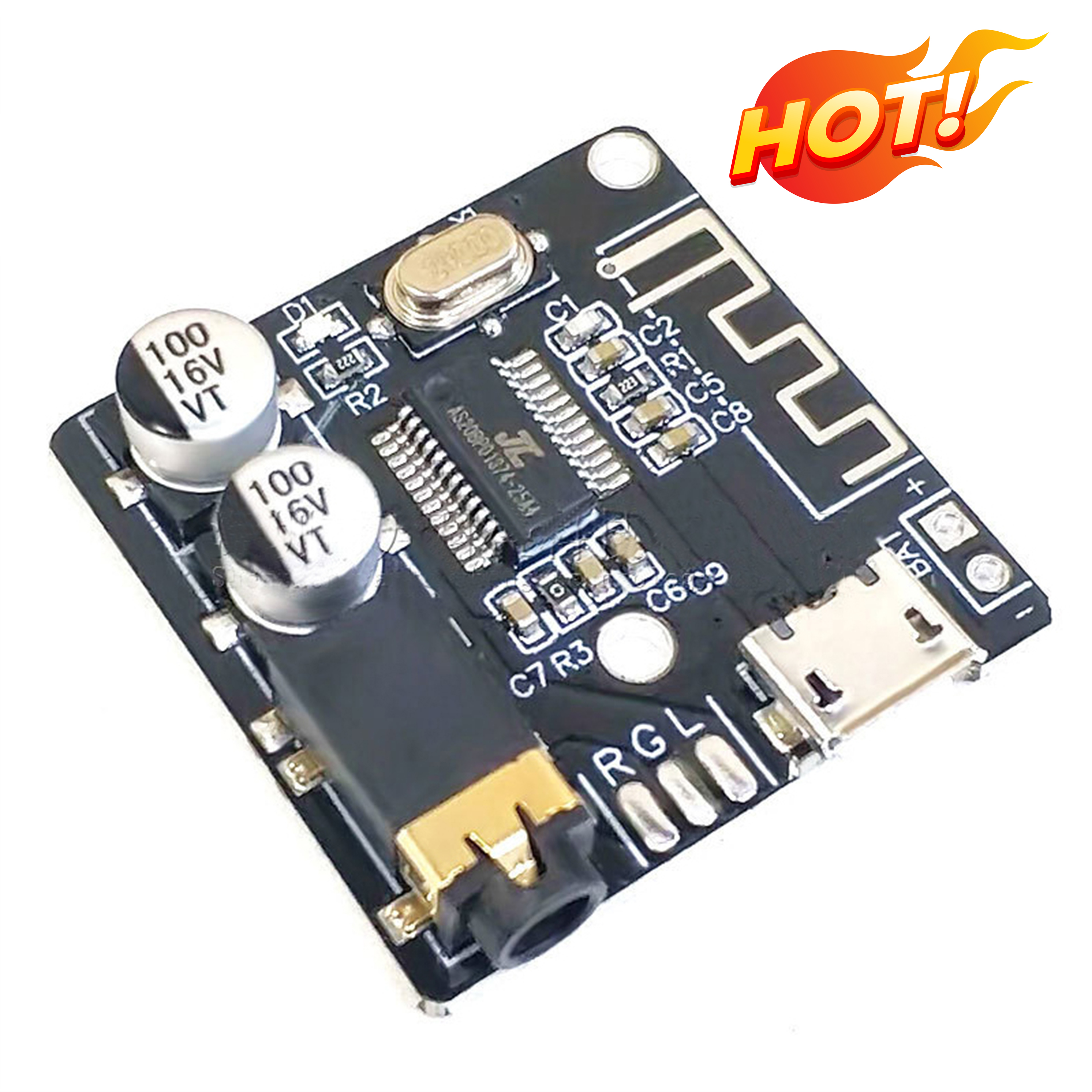 Bluetooth Mini 5.0 MP3 Lossless Máy Nghe Nhạc Bảng Mạch Giải Mã MP3 Thiết Bị Thu Nhận Âm Thanh Âm Thanh Nổi Không Dây Âm Nhạc Mô-đun Khuếch Đại