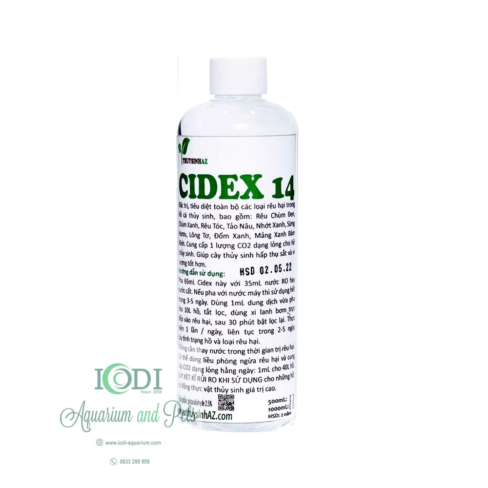 Diệt Rêu Hại Thủy Sinh CIDEX 14