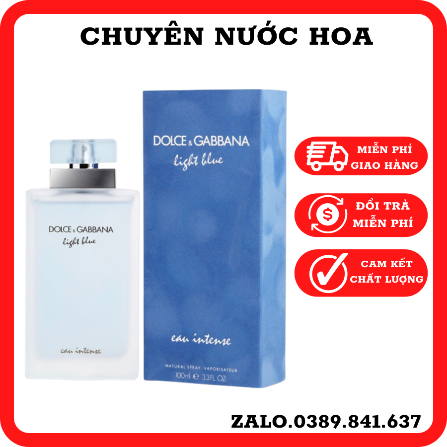Nước Hoa Nữ Dolce & Gabbana Light Blue Eau Intense 100ml