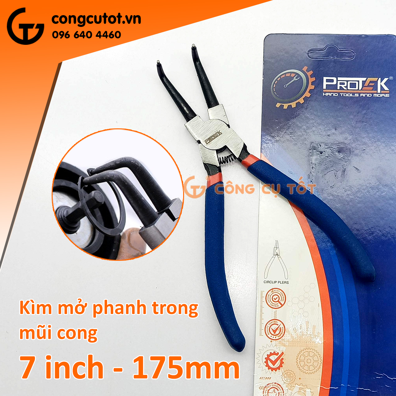 Kìm mở phanh - mở phe Protek 7 inch
