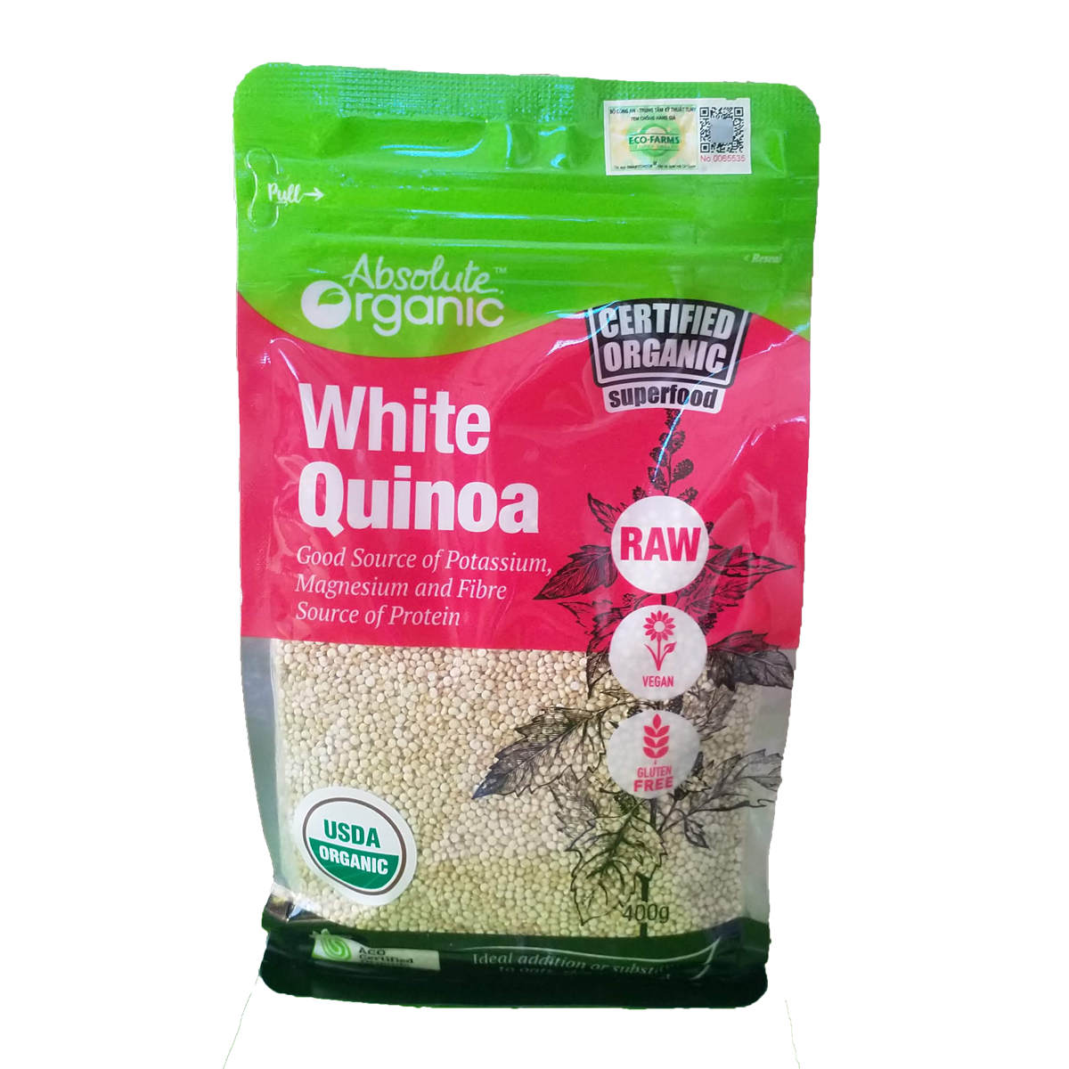 [HCM]Hạt diêm mạch Quinoa Absolute Organic 400gr SuTo Shop