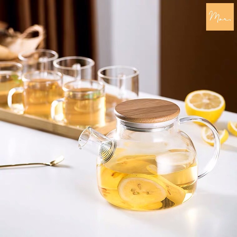 Bộ ấm trà thủy tinh - 1000ml