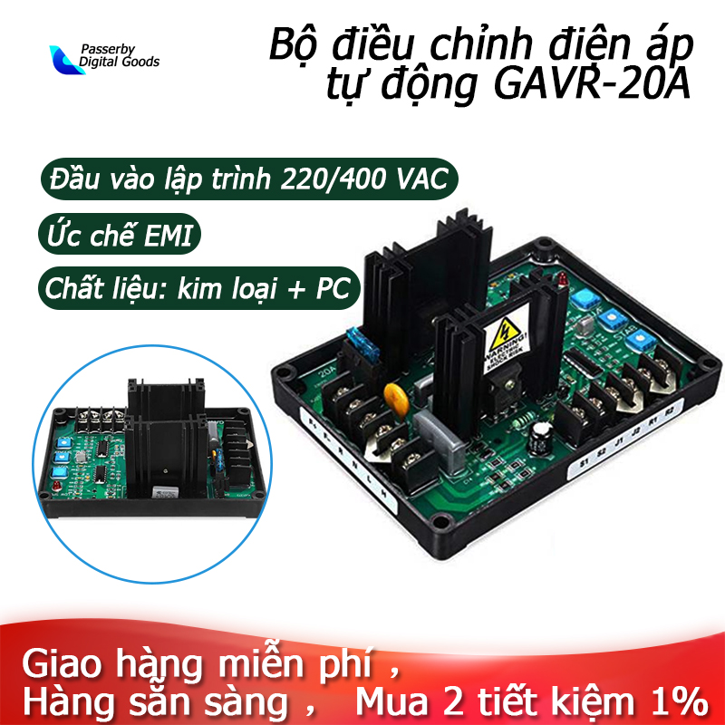 Mô đun điều chỉnh điện áp tự động Gar-20A không chổi than cho máy phát điện Avr220/400Vac bảo vệ tần số áp suất Emi - INTL,avr 20a,