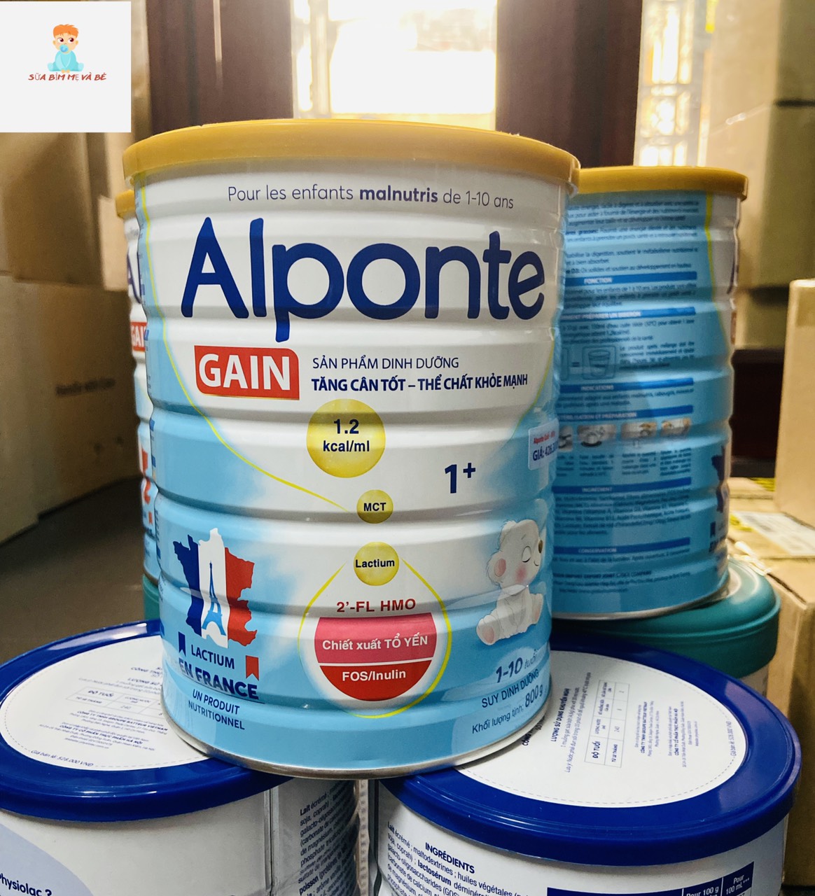 (Date mới) Sữa Alponte Gain 0+ 1+ 800g
