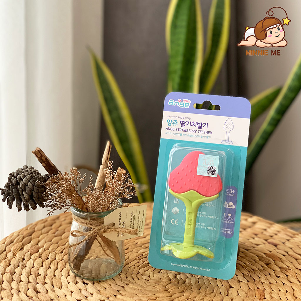 [ XẢ HÀNG] Ngậm nướu Ange Hàn Quốc (Hình dâu/hình chuối)