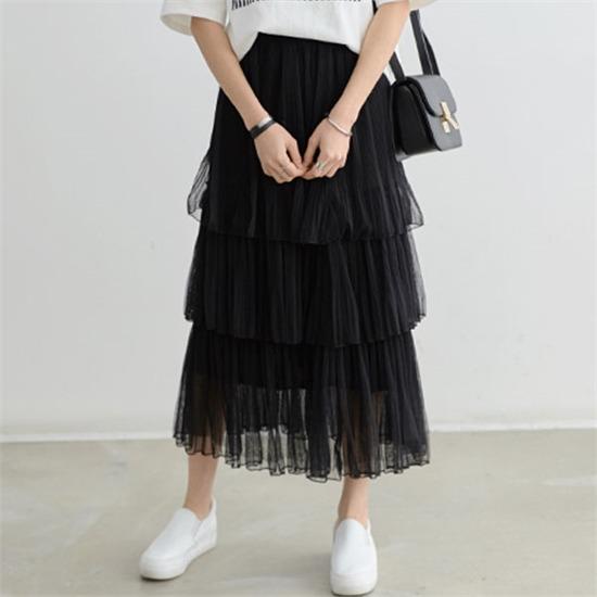 Chân váy 3 tầng dáng dài