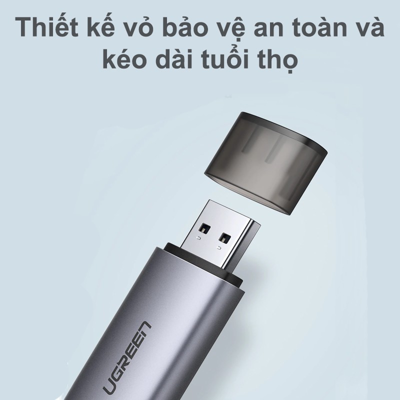 Đầu Đọc Thẻ Nhớ Type-C + Usb 3.0 Ugreen 50706 - Đọc Thẻ TfCf