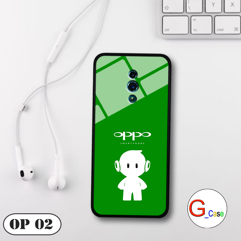 Ốp lưng OPPO RENO - lưng kính in logo hãng điện thoại