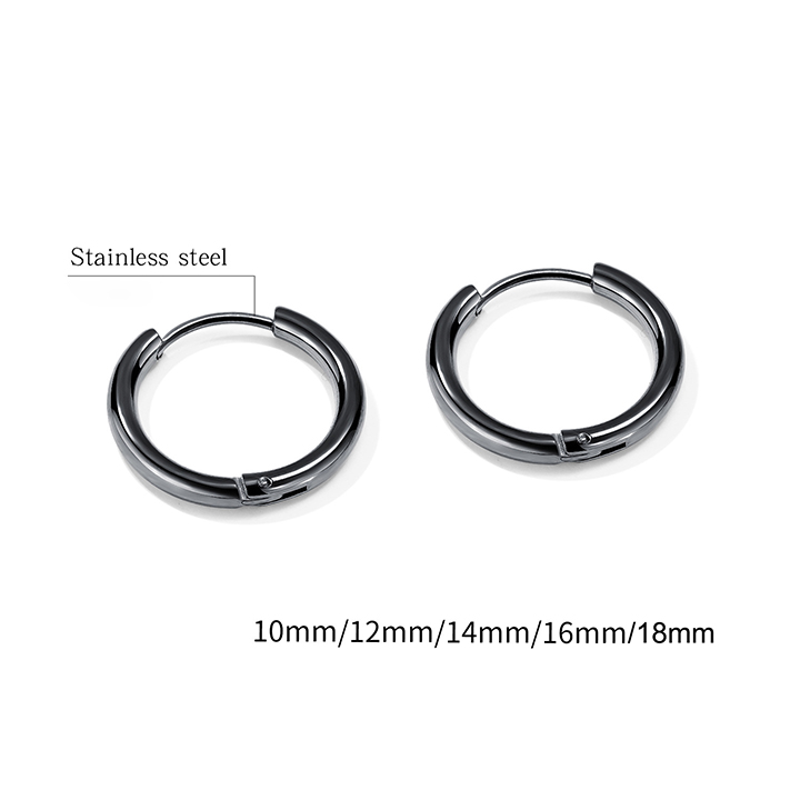 [HCM]KHUYÊN TAI TRÒN BASIC INOX DÀY 2mm