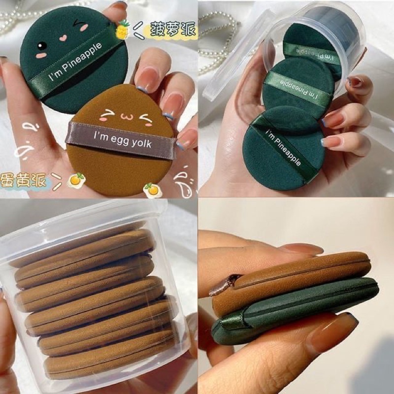 Mút tròn tán kem nền cushion cao cấp