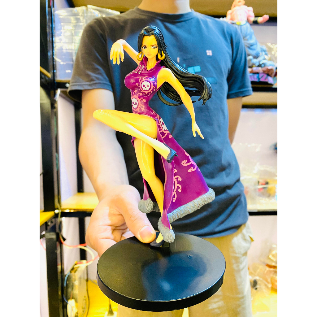 (21Cm) Mô Hình Onepiece - Boa Váy Tím Tung Cước