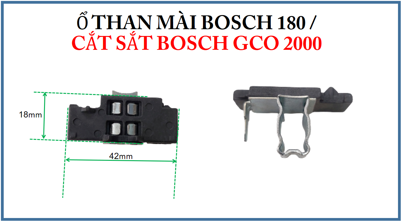 Ổ than mài bosc h 180mm, dùng chung cắt sắt bosc h gco 2000